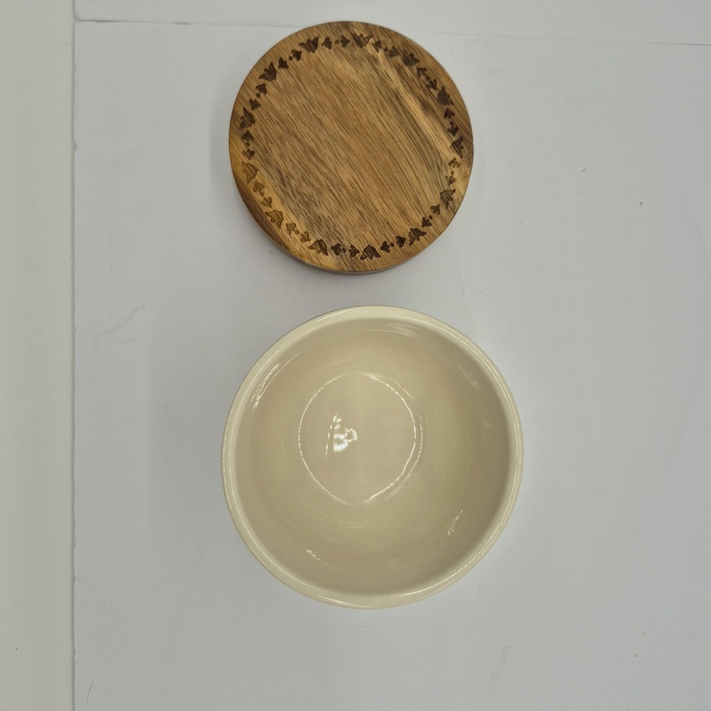 Pioneer Woman Salt Cellar Sweet Romance Stoneware Cottage Core Sugar Bowl Floral - Picture 6 of 8